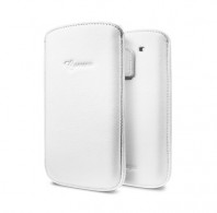 Samsung Galaxy S3 Crumena Leather Pouch (White)